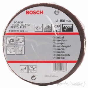 Bosch 3 608 604 024 Disque éponge abrasif Diamètre 150 mm Grain 280 Grain 280 B00141BPYE